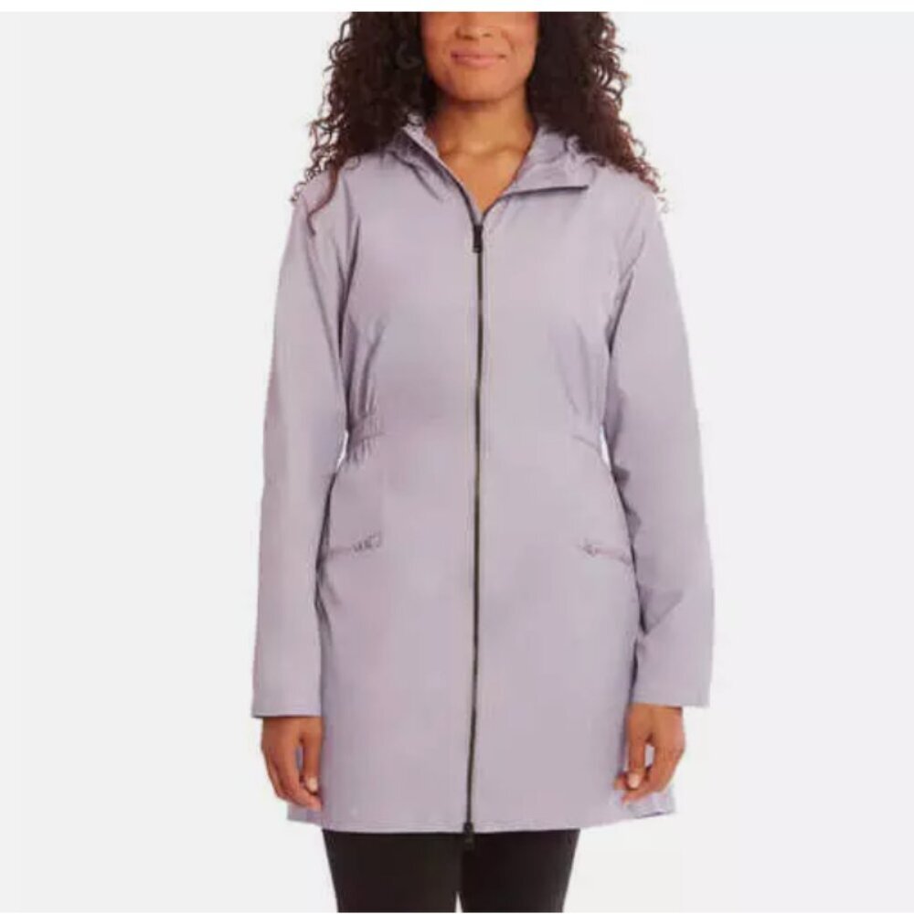 KIRKLAND SIGNATURE WOMEN'S LIGHTWEIGHT HOODED JACKET(LAVENDER, MEDIUM)
